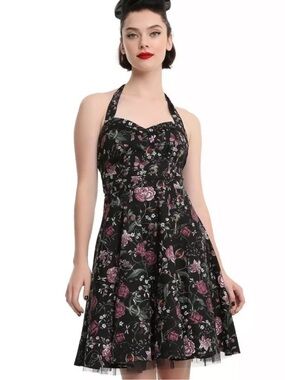 Hot Topic Floral Insect Swing Dress